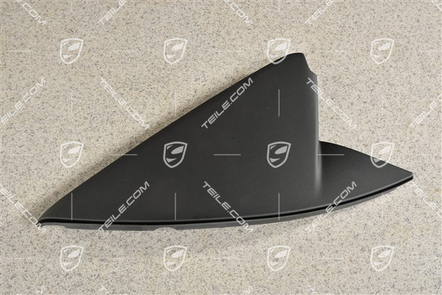 Dashboard trim cover, lateral, Black, R