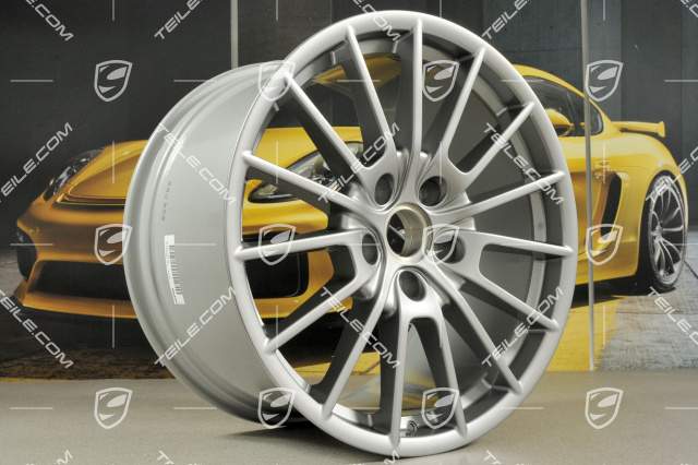 20-inch Panamera Sport wheel set, 9,5J x 20 ET65 + 11,5 J x 20 ET63, GT Silver Metallic