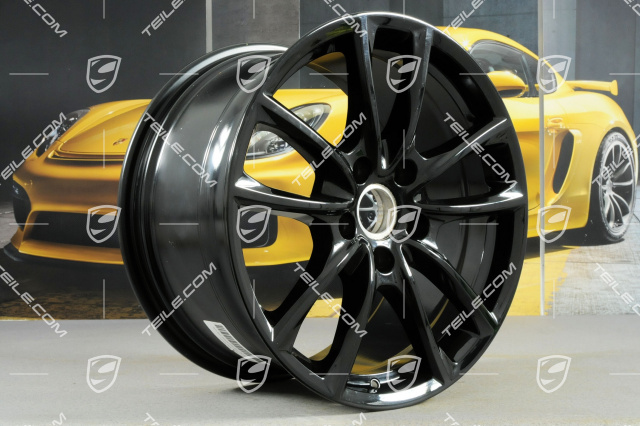 19-inch wheel rim Panamera S, 10,5J x 19 ET62, black high gloss