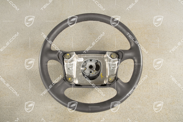 4-spoke steering wheel, leather, "space" grey