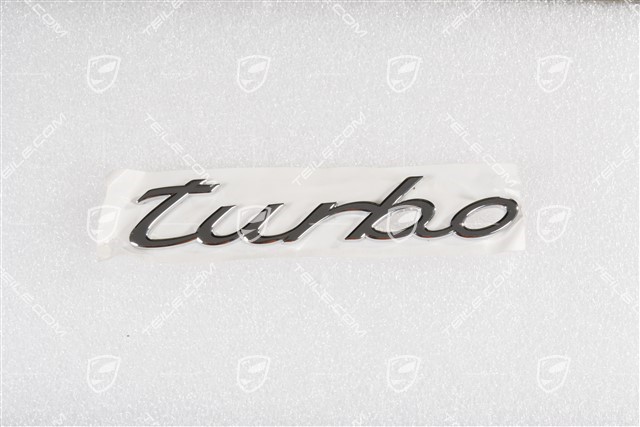 Emblemat / napis TURBO, Chromowany