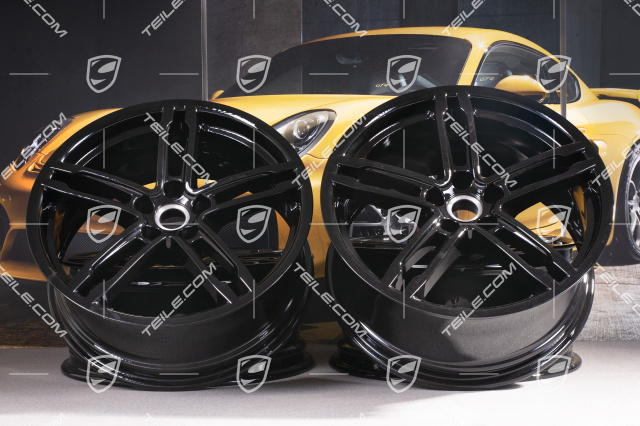 19"-inch alloy wheel Macan Turbo, 8J x 19 ET21 + 9J x 19 ET21, black high gloss