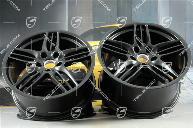 20" Komplet felg Sport Design, 8,5J x 20 ET51 + 11J x 20 ET52, czarny półmat satyna