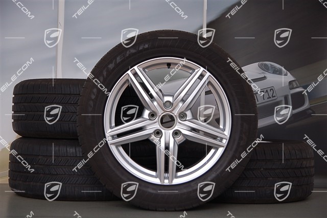 19-inch Cayenne Design II all-season wheel set, 4 wheels 8,5 J x 19 ET 59 + 4 all-season Good Year tyres 265/50 R 19 110V XL M+S, without TPMS