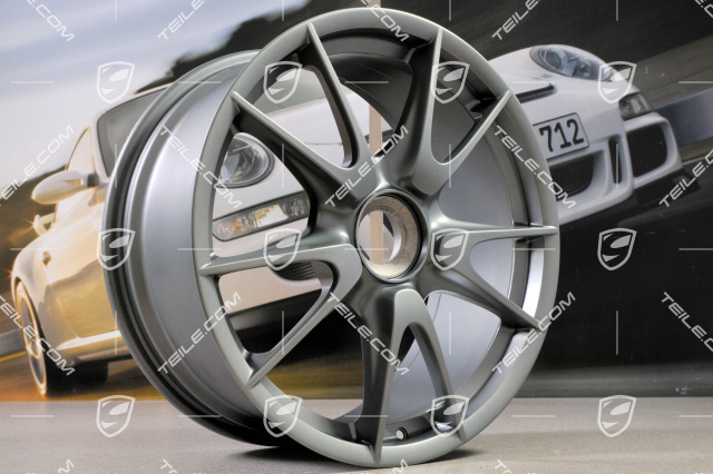 19-inch GT3 II wheel set, titanium met., front 8,5J x 19 + rear 12J x 19, for GT3