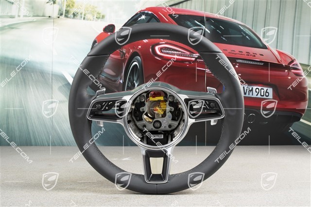 Multi-function steering wheel, black