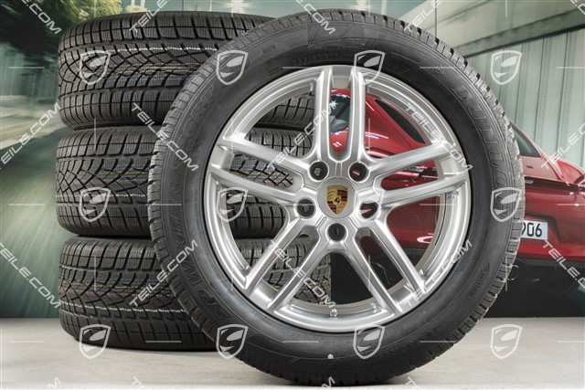 19-inch winter wheels set "Cayenne Turbo IV" facelift 2014->, alloy rims 8,5J x 19 ET59 + Dunlop winter tyres 265/50 R19, with TPM, DOT 15