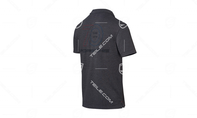 70 Years, Polo-Shirt, Unisex, dark grey melange S  44/46