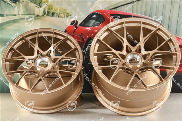 20"+21" GT3RS wheel rim set, alloy rims 10J x 20 ET45 + 13J x 21 ET31, Neodyme