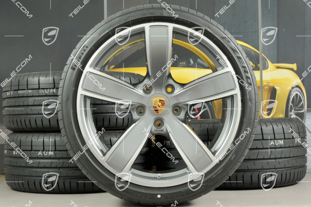 20-inch Carrera Sport summer wheels set, rims 8,5J x 20 ET57 + 10,5J x 20 ET47 + summer tires 235/35 ZR20 + 265/35 ZR20, with TPMS