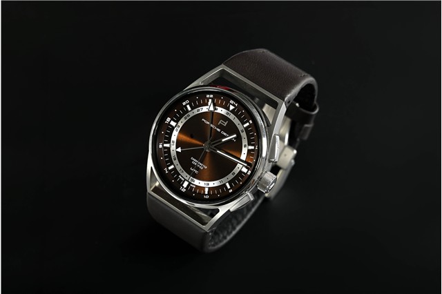 Porsche Design 1919 World Time UTC, Titanium & Brown