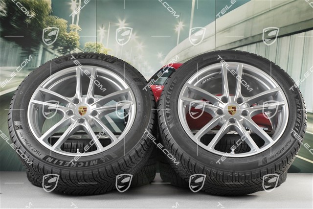 20-inch Cayenne COUPE Sport winter wheel set, rims 9J x 20 ET50 + 10,5J x 20 ET55 + Michelin winter tyres 275/45 R20 + 305/40 R20, with TPMS