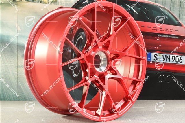 20" felga GT3RS, 10J x 20 ET45, czerwony Pyro Red