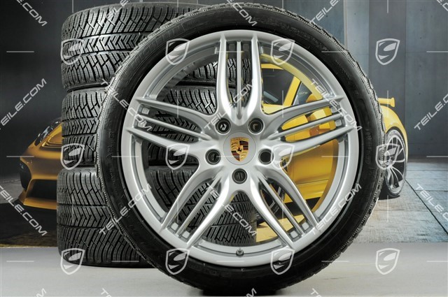 20" Komplet kół zimowych Sport Design, 8,5J x 20 ET51 + 11J x 20 ET70, opony zimowe Michelin 245/35 ZR20 + 295/30 ZR20, bez czujników ciśnienia RDK