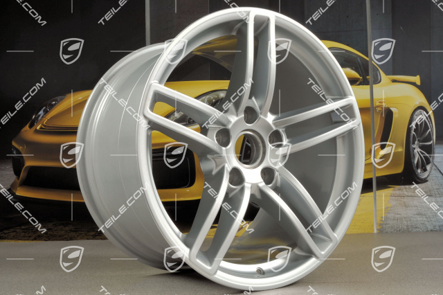 19" Felgensatz Carrera, 8,5J x 19 ET54 + 11J x 19 ET48, Brilliantsilber