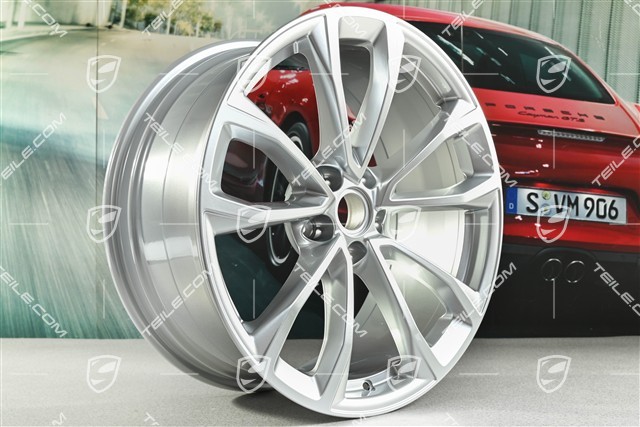 19" Felge Macan Design-Rad, 8,5J x 19 ET21, Brillianchrom