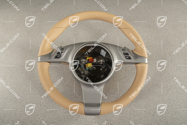 PDK multifunction steering wheel, tiptronic, Luxor beige