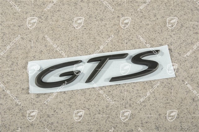 Badge / Emblem GTS, Silky gloss Black