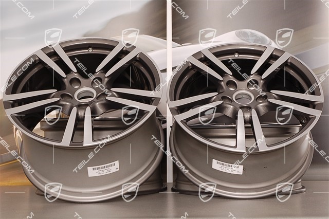 20-inch Turbo II wheel set, 9,5J x 20 ET 65 + 11J x 20 ET68