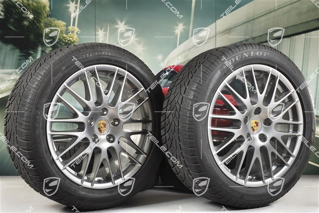 20-inch RS Spyder winter wheel set, wheel rims 9J x 20 ET 57 + Dunlop SP Winter Sport 3D tyres 275/45 R20, with TPMS