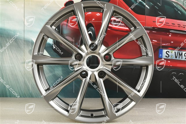 19" Felge Boxster S, 8J x 19 ET57, Platinum-Seidenmatt