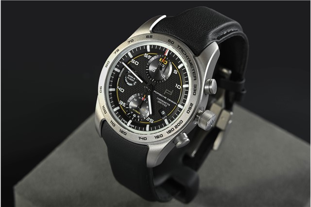Porsche Design Chronograph 911 992 GT3, custom-built, black/yellow