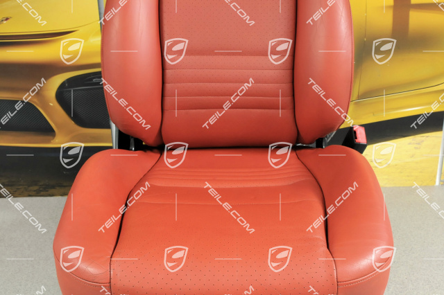 Sport seat (broad), manual adjustment, leather, Boxster Red, R