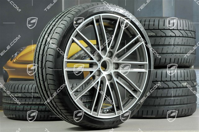 20-inch Turbo IV summer wheels set, rims 8,5J x 20 ET49 + 11,5J x 20 ET76 + summer tyres 245/35 R20  + 305/30 R20