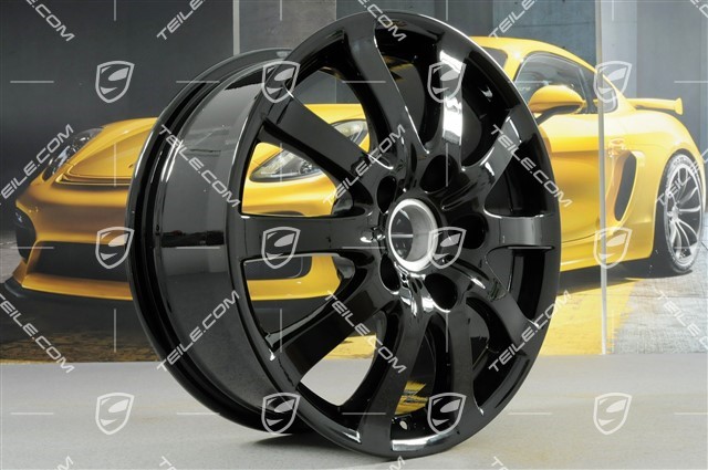 17-inch Cayenne V6 wheel set, 7,5J x 17 ET53, black high gloss