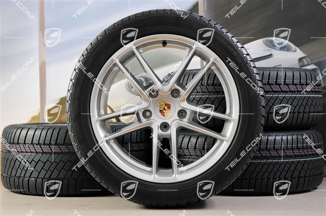 19-inch TURBO II winter wheel set, wheels 9J x 19 ET 60 + 10J x 19 ET61 + Continental winter tyres, 255/45 R19+285/40 R19, without TPM