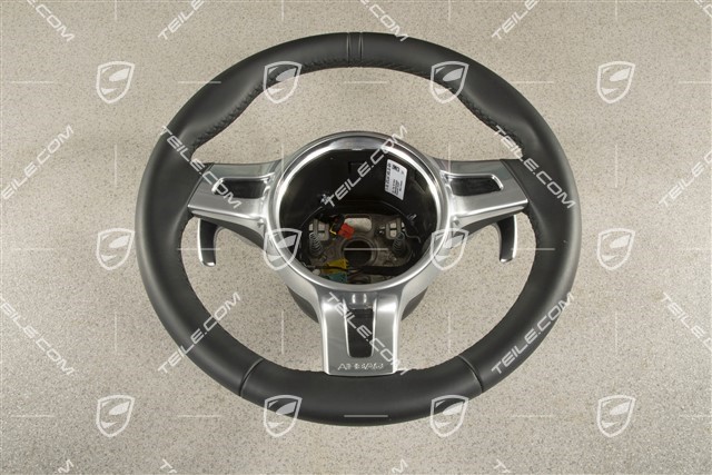 Sport steering wheel with Paddles PDK Sport Chrono, leather, Black