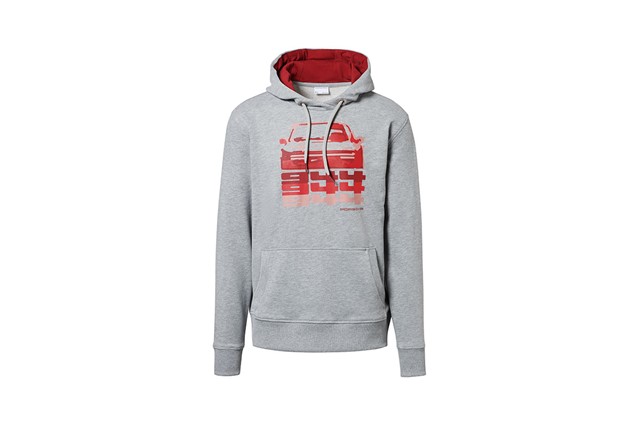 944 Collection, hoody men, 944, light grey melange, S 46/48