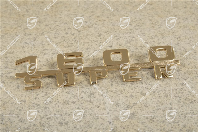 "1600 Super" logo, Gold plated