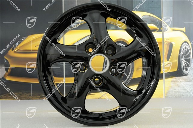 17-inch Carrera wheel, 9J x 17 ET55, black high gloss