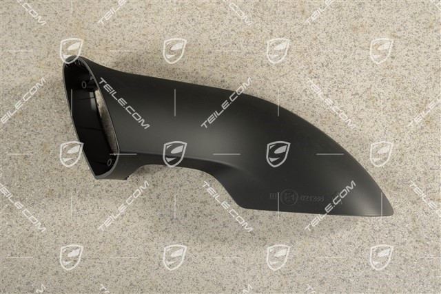 GT3 RS, Osłona dolna lusterka zewnętrznego, składane manualnie, czarny mat, L