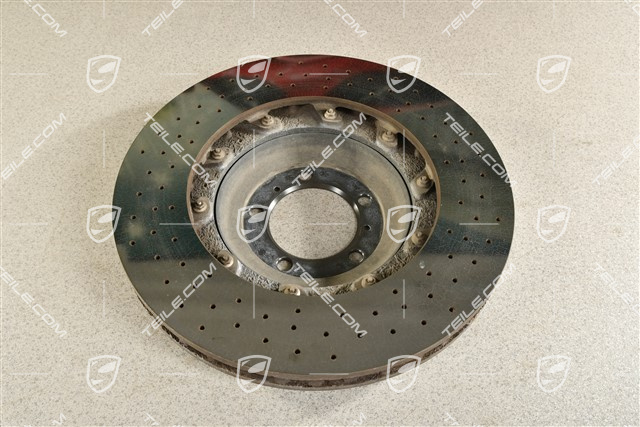 PCCB Ceramic brake disc, 991.2 C2 / C2S / C4 / C4S / 991.1 Turbo / 991.2 Turbo, damaged, L