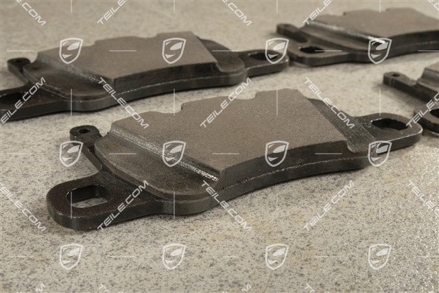 Brake pads, Rear axle, PCCB, set L+R