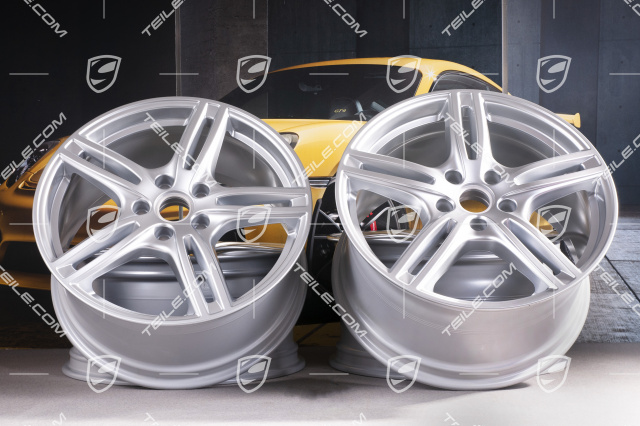 20-inch wheel rim set Turbo, 10,5J x 20 ET71 + 9,5J x 20 ET71, for winter use, Brilliant chrome