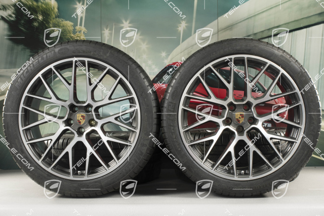 21" RS Spyder Design Sommerräder, Felgen 9,5J x 21 ET27 + 10J x 21 ET19 + NEUE Michelin Sommerreifen 265/40 R21 + 295/35 R21, mit RDK-Sensoren