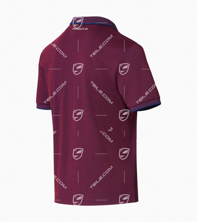 Heritage Collection Polo-Shirt, Men, bordeaux/blue,  M 48/50