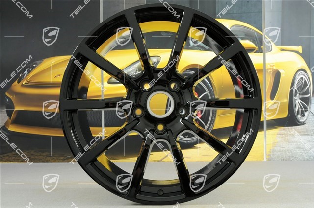 20-inch Carrera Classic wheel set, 8,5J x 20 ET51 + 11J x 20 ET70, black high gloss
