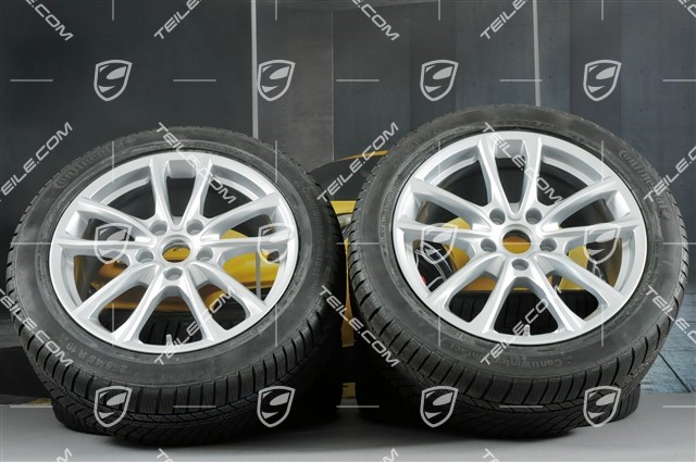 19-inch winter wheels set "Panamera S", rims 9J x 19 ET64 + 10,5 J x 19 ET62 + NEW Continental ContiWinterContact PS830 P winter tyres 265/45 R19 + 295/40 R19