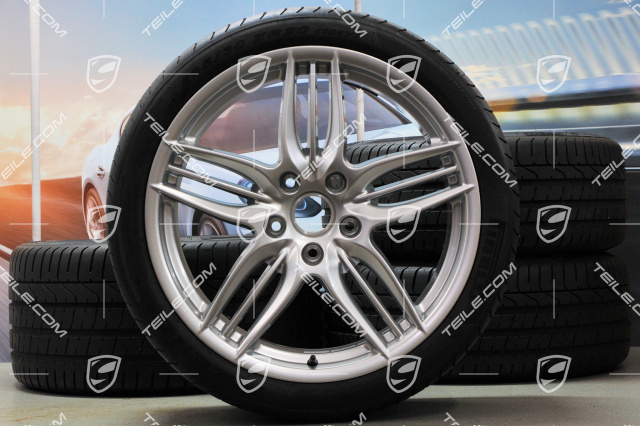 20" Komplet kół letnich SportDesign, 8,5J x 20 ET51 + 11J x 20 ET70, opony letnie Pirelli 245/35 ZR20 + 295/30 ZR20