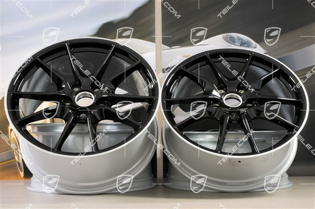 20" wheel rim set Carrera S III, 8J x 20 ET57 + 9,5J x 20 ET45, in black