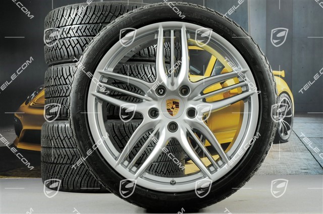 20-inch Sport Design winter wheel set, 8,5J x 20 ET51 + 11J x 20 ET70, Michelin winter tyres 245/35 ZR20 + 295/30 ZR20, TPMS, DOT/prod. year 2014