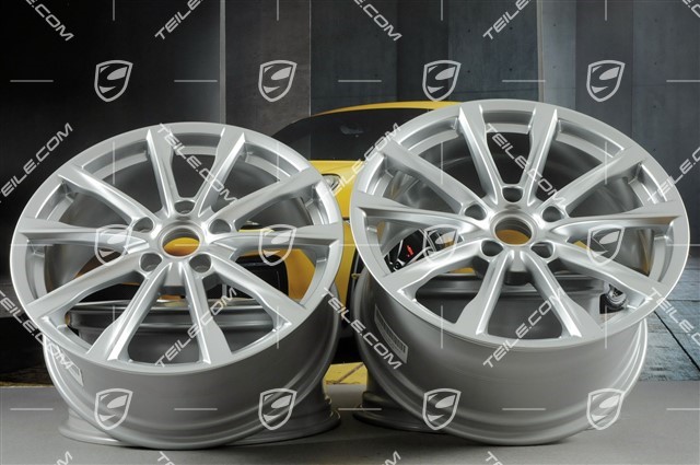 19" komplet felg Boxster S, 8J x 19 ET57 + 10J x 19 ET45