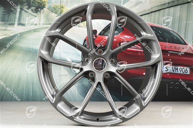 22-inch wheel rim set GT, 10J x 22 ET48 + 11,5J x 22 ET52, Platinum satin-matt
