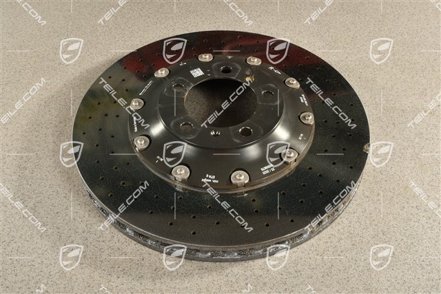 PCCB Ceramic brake disc, 991.2 C2 / C2S / C4 / C4S / 991.1 Turbo / 991.2 Turbo, damaged, R