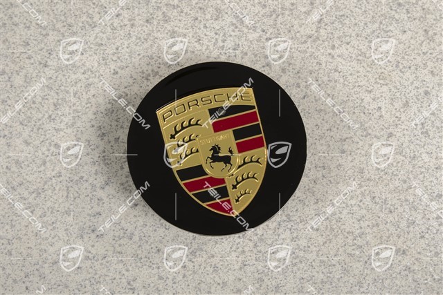 Radzierdeckel Sondermodell Black Edition, Konkav, Wappen farbig