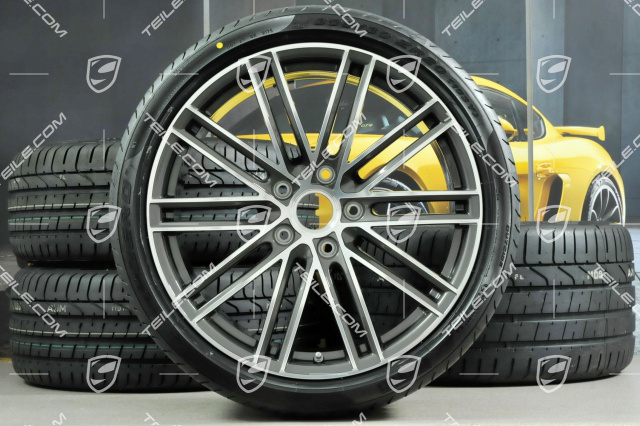 20-inch Turbo IV summer wheels set, rims 8,5J x 20 ET49 + 11,5J x 20 ET76 + summer tyres 245/35 R20  + 305/30 R20